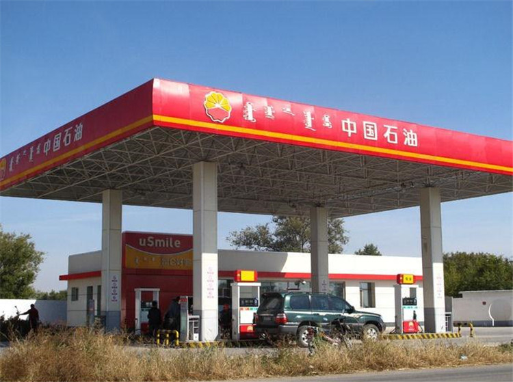 福鼎加油站钢结构网架案例1